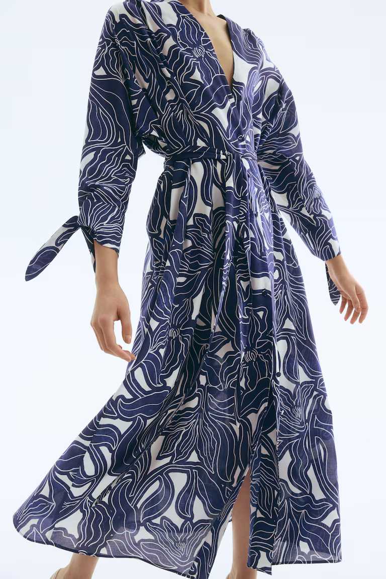 Tie-Waist Shirt Dress